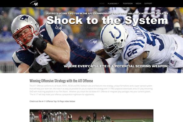 Oneup theme site design template sample