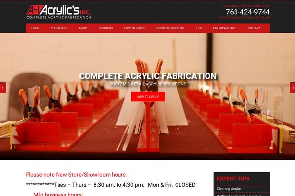 a1acrylics.com site used Mankatotheme
