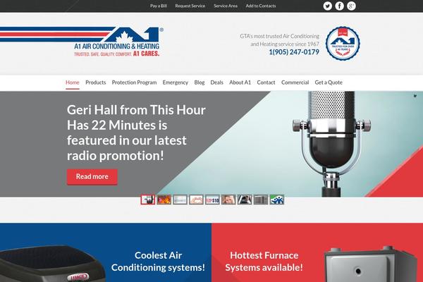 A1 theme site design template sample