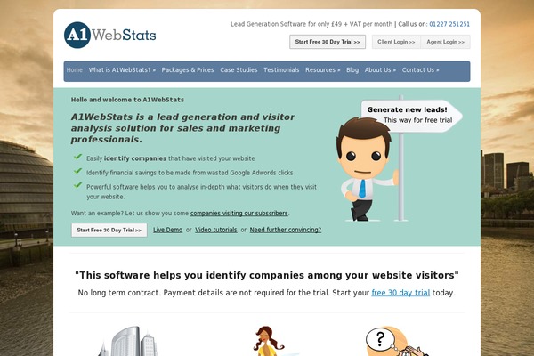 a1webstats.com site used A1w
