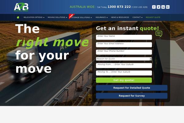 a2bremovalsgroup.com.au site used A2b