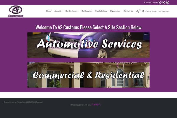 Auto Repair theme site design template sample