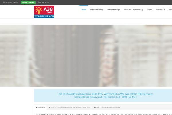 Infinite theme site design template sample