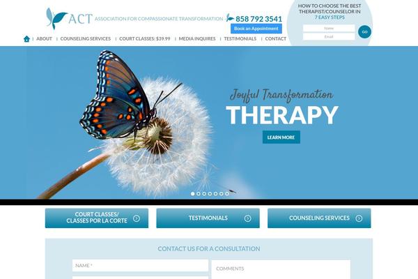 Act theme site design template sample