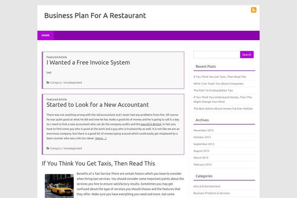 Forestly theme site design template sample