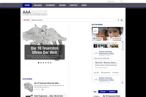 Max Mag theme site design template sample