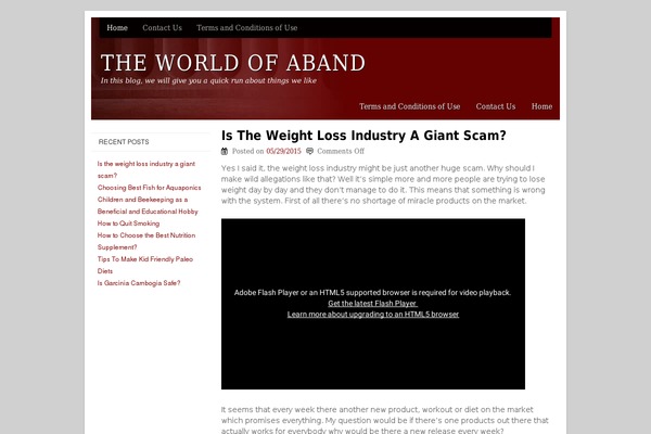 Tarski theme site design template sample