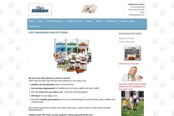 aaadogfood.com site used Think