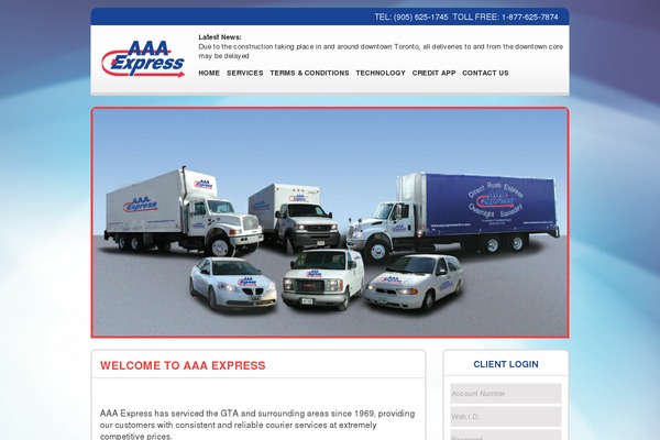 aaaexpressonline.com site used Logistics