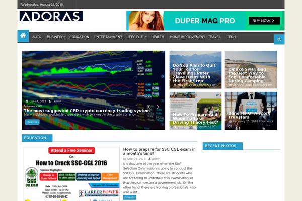 DuperMag theme site design template sample