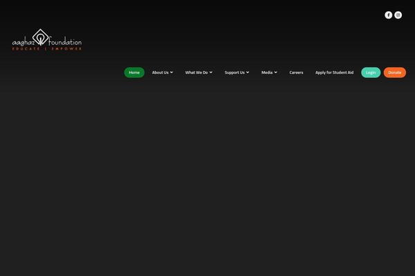 aaghazfoundation.com site used Charitab-wp