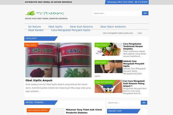 Mag2 theme site design template sample