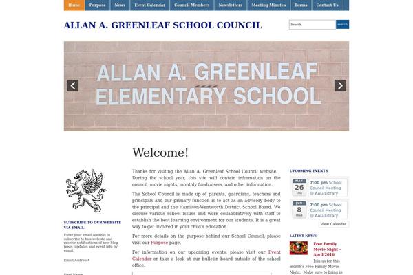 Academica theme site design template sample