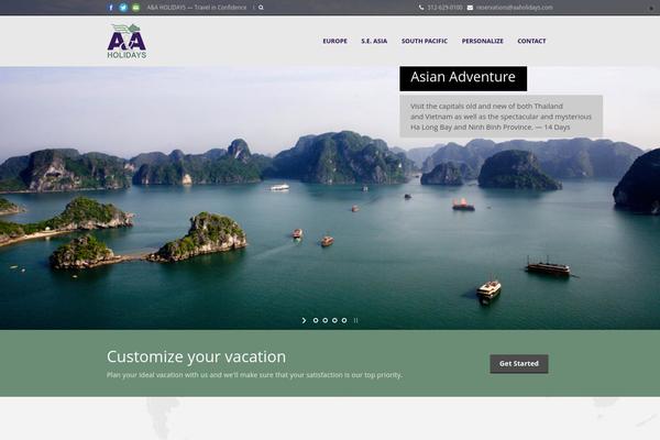Tour Package theme site design template sample