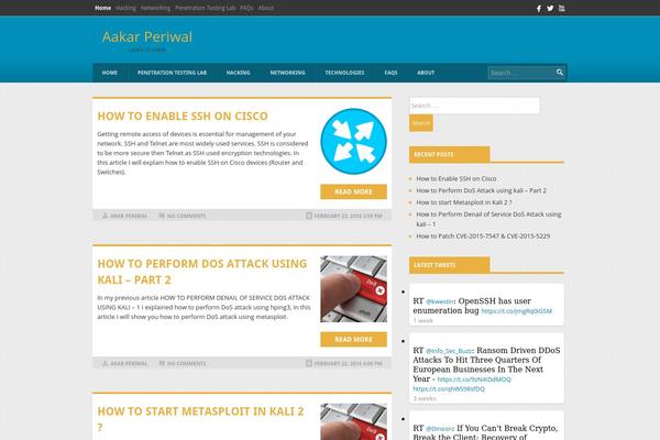 Magazine Style theme site design template sample
