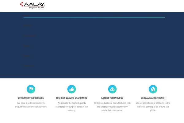 The7 Child theme site design template sample