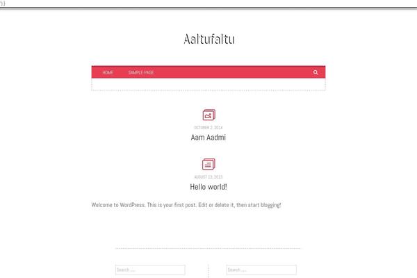 Undiscovered theme site design template sample