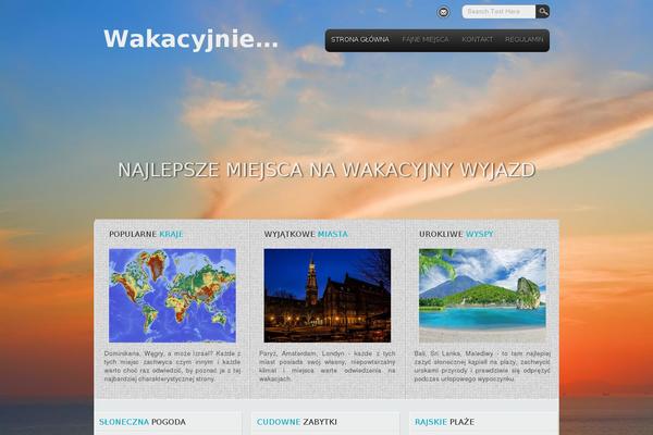 Travel Lite theme site design template sample