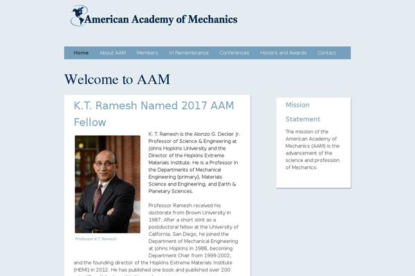 aamech.org site used Twenty Twelve Child
