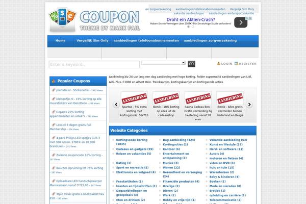 Couponpress theme site design template sample
