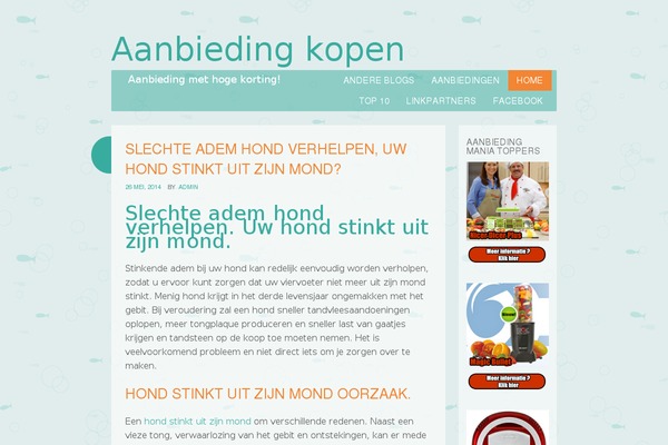 Something Fishy theme site design template sample
