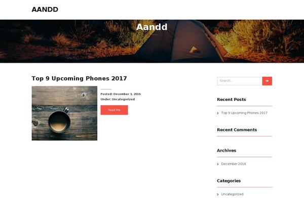Vega theme site design template sample