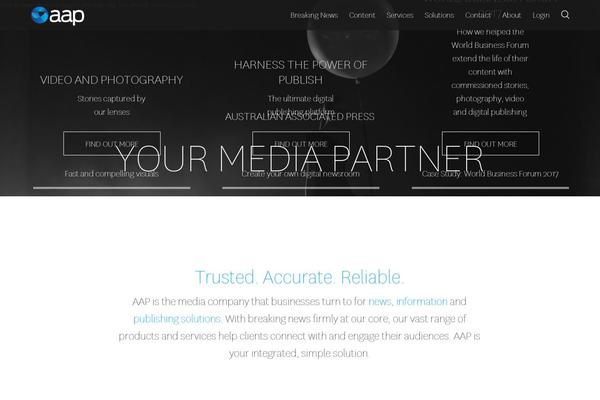 aapnewswire.com.au site used Aap-theme