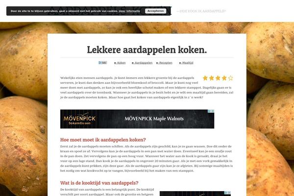 Foodie theme site design template sample