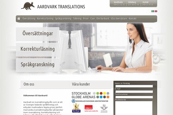 aardvark.se site used Aardvark