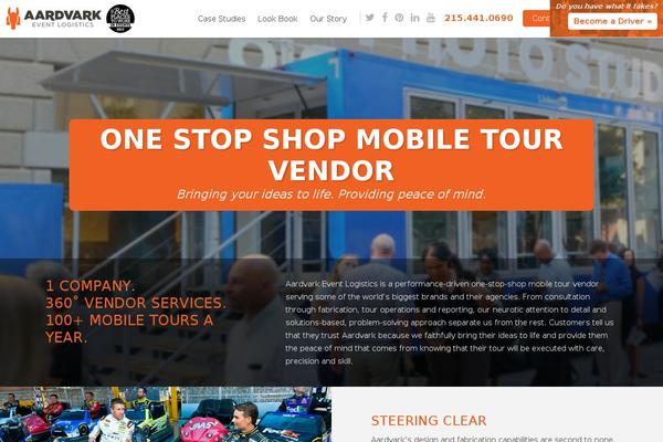 Aardvark theme site design template sample