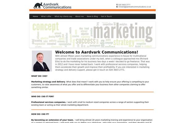 PageLines theme site design template sample