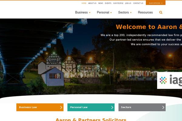 aarons theme websites examples