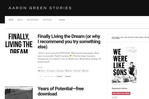 JustWrite theme site design template sample