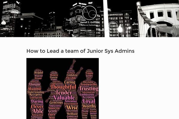 aarongriffith.net site used Bridge