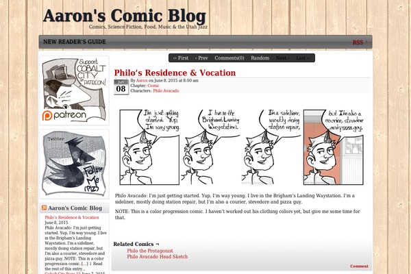 ComicPress theme site design template sample