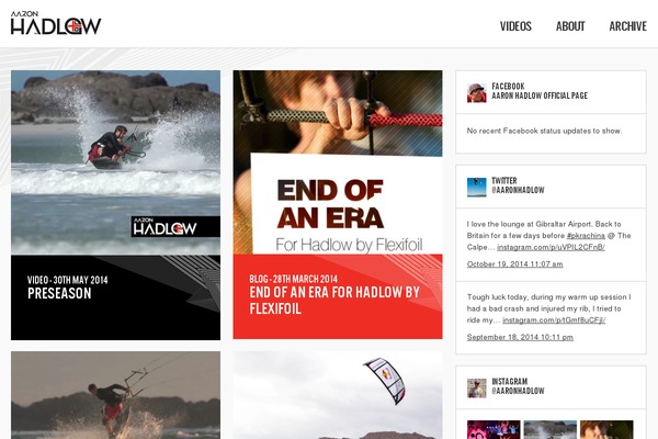 aaronhadlow.com site used Hadlow