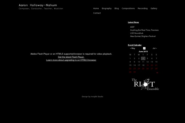 aaronhollowaynahum.com site used Ahn