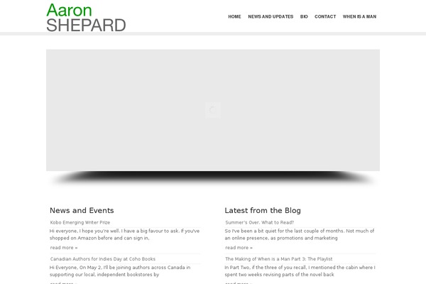 aaronshepard.ca site used Perspectivewp