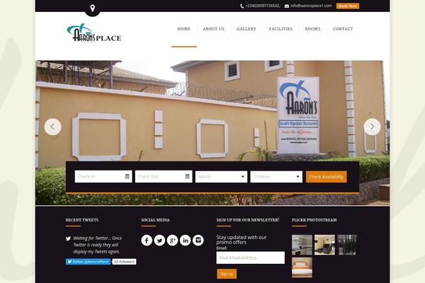 Soho Hotel theme site design template sample