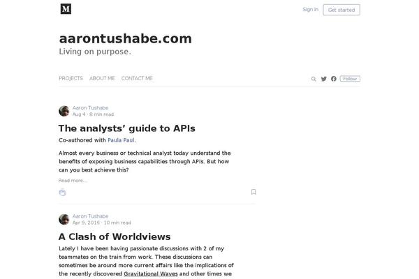 Site using Follow plugin