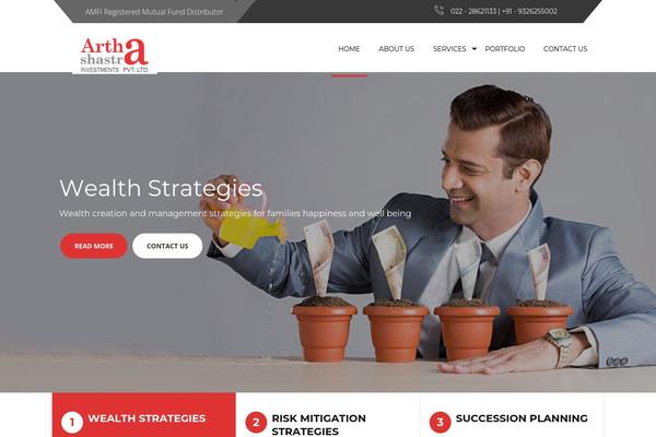 Advisor theme site design template sample