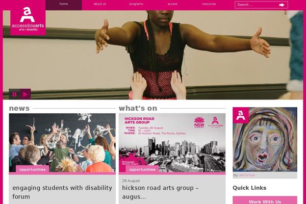 Site using Feature A Page Widget plugin