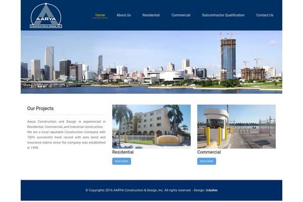 aaryaconstruction.com site used Tm-builder