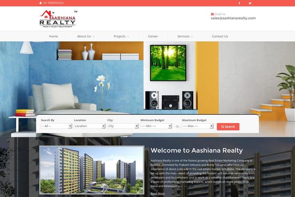 Real Spaces theme site design template sample
