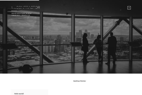 Contractor theme site design template sample
