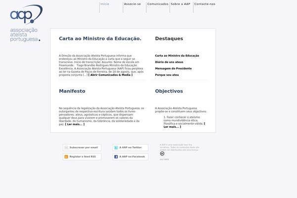 aateistaportuguesa.org site used Aap