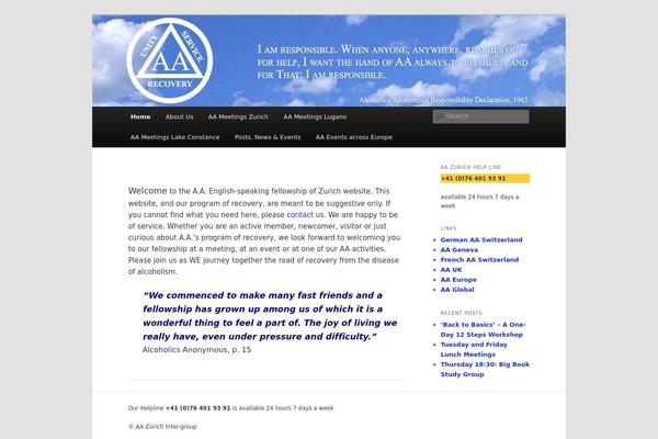 Twenty Eleven theme site design template sample