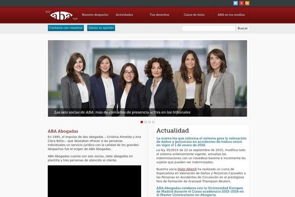 Aba theme site design template sample