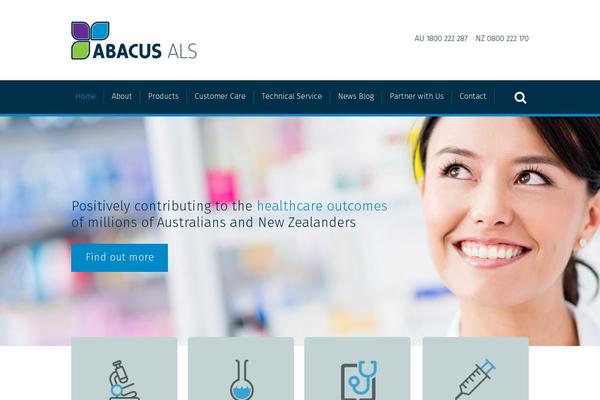 Abacus theme site design template sample