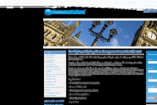 Abacus theme site design template sample